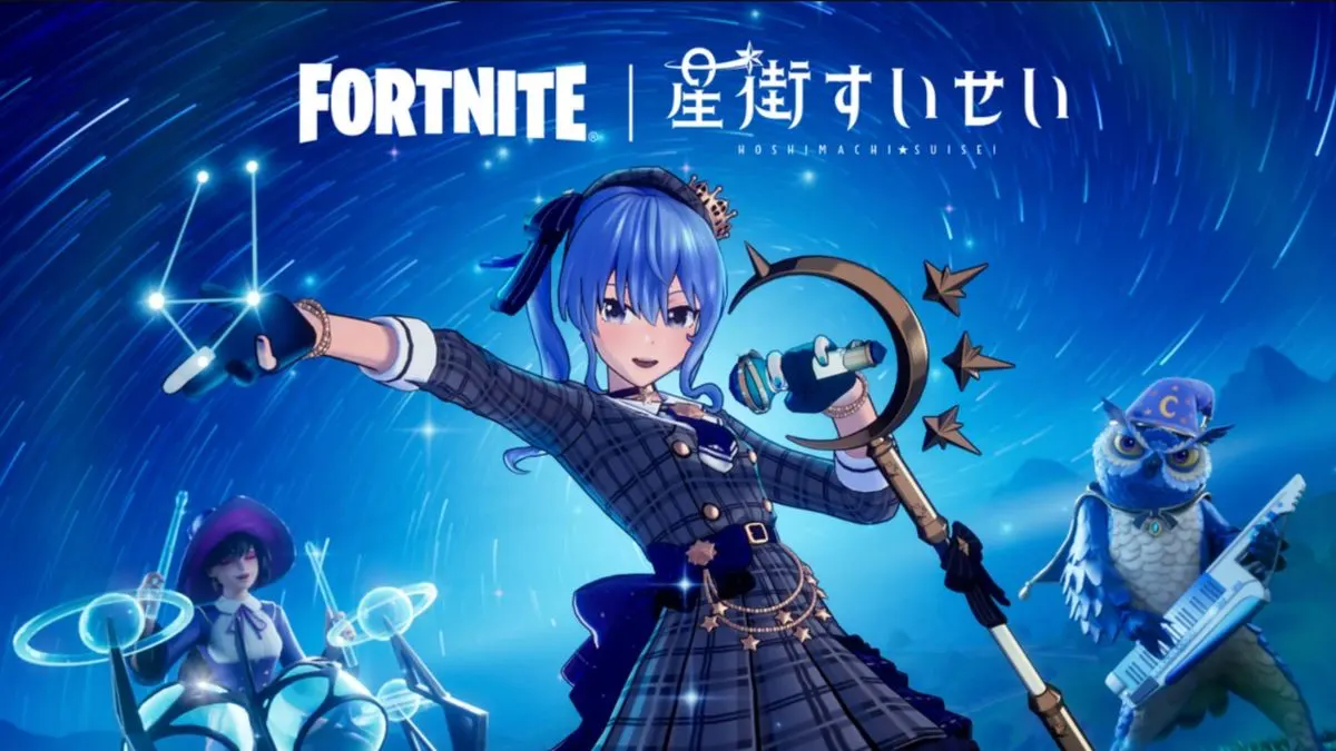 Hoshimachi Suisei Fortnite Skin: Release Date, Items & Hololive Debut